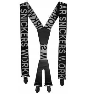 Szelki do spodni Snickers 9064 Logo czarno-szare (Black\Steel grey - 0458).