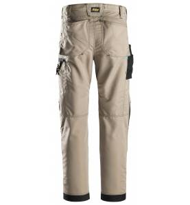 Spodnie robocze do pasa Snickers 6307 LiteWork 37.5® Khaki (Khaki\Black - 2004) - tył.