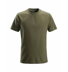 Koszulka T-shirt z krótkim rękawem Snickers 2502 - zielony / khaki 3100.