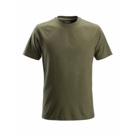 Koszulka T-shirt z krótkim rękawem Snickers 2502 - zielony / khaki 3100.