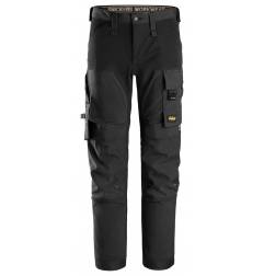 Spodnie Snickers 6375 AllroundWork z 4-kierunkowym stretchem - Black\Black - 0404 - przód