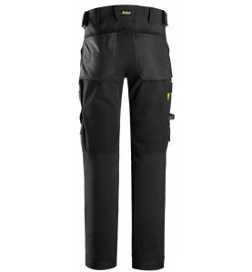 Spodnie Snickers 6375 AllroundWork z 4-kierunkowym stretchem - Black\Black - 0404 - tył