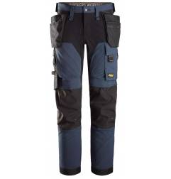 Spodnie AllroundWork z 4-kierunkowym Stretchem - Navy\Black - 9504 - przód