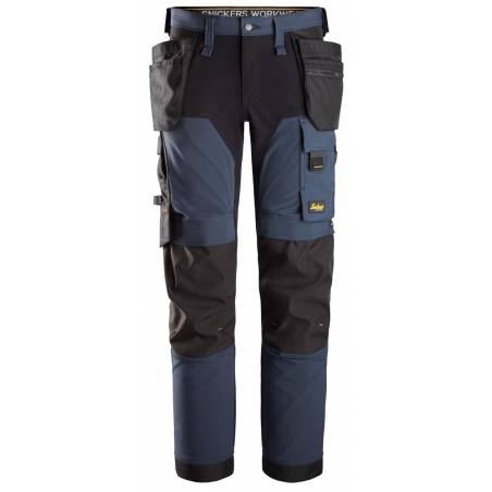 Spodnie AllroundWork z 4-kierunkowym Stretchem - Navy\Black - 9504 - przód