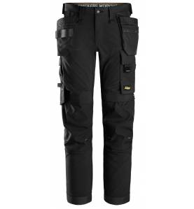 Spodnie AllroundWork z 4-kierunkowym Stretchem - Black\Black - 0404 - przód
