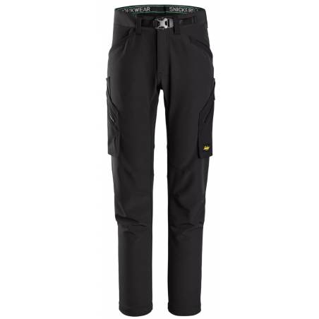 spodnie Snickers 6873 FlexiWork bez kieszeni nakolannikowych - Black\Black - 0404