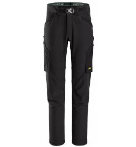 spodnie Snickers 6873 FlexiWork bez kieszeni nakolannikowych - Black\Black - 0404