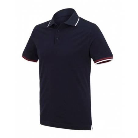 e.s. Koszulka Polo Cotton Deluxe Colour - granatowy / czerwony - 22156