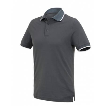 e.s. Koszulka Polo Cotton Deluxe Colour - antracytowy / cementowy - 22152