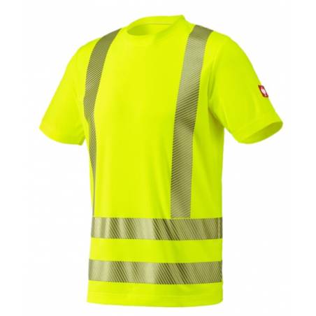 Koszulka Funkcyjna Ostrzegawcza - żółty ostrzegawczy - 84612 - przód