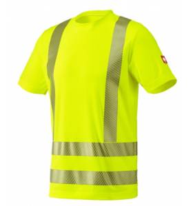 Koszulka Funkcyjna Ostrzegawcza - żółty ostrzegawczy - 84612 - przód