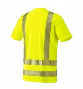 Koszulka Funkcyjna Ostrzegawcza - żółty ostrzegawczy - 84612 - tył