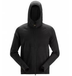 Bluza rozpinana z kapturem Snickers 8405 męska - kolor czarny (Black\Black - 0404).