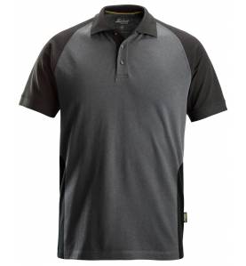 Koszulka typu Polo Snickers 2750 2-kolorowe, szaro-czarne (Steel grey\Black - 5804).