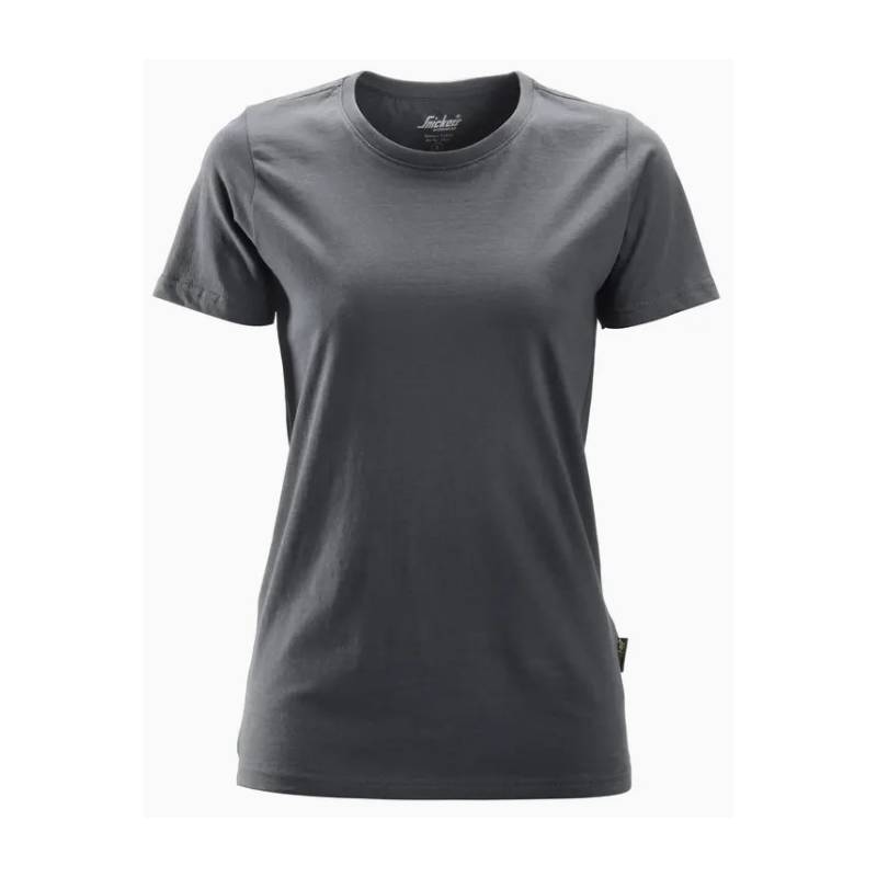 Koszulka T-shirt damski bawełniany kolor stalowo-szary (Steel grey - 5800).