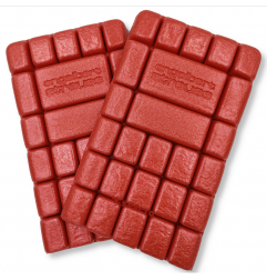 Lekkie nakolanniki Strauss z kolekcji e.s. Motion, czerwone.