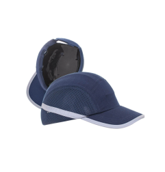 Czapka ochronna BUMPCAP z siatką  granatowa
