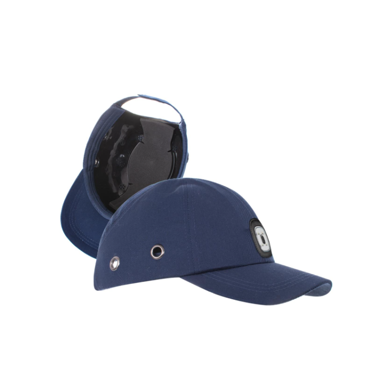 Czapka ochronna BUMPCAP LED granatowa